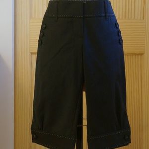 Rare Anthropologie Cartonnier Wool Blend Knee Pants with Cuffs